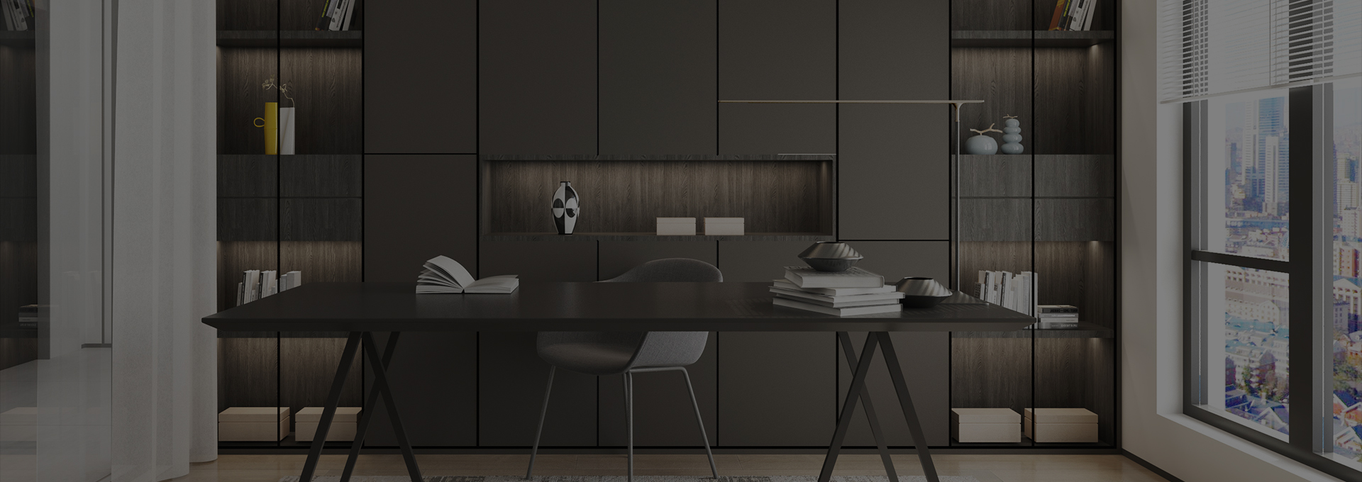 書房空間-紹興全屋定制-木作－SANO薩諾高端整木定制廠家